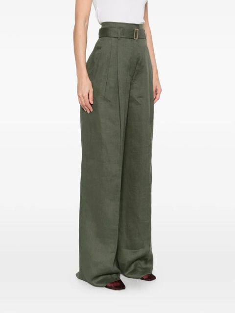 Max Mara Materia pleated trousers - Green