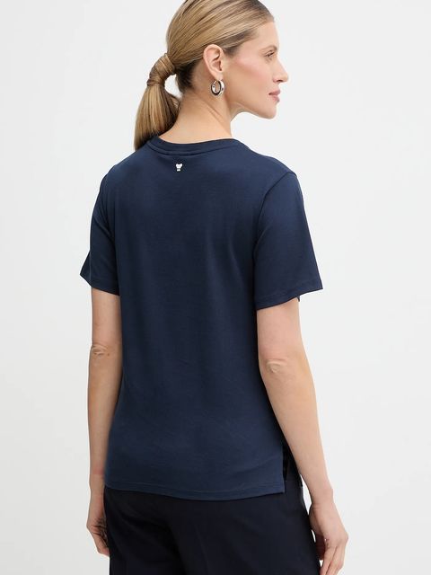 Weekend Max Mara t-shirt bawełniany TENUE damski kolor granatowy 2615971051600 - zdjęcie produktu nr 2