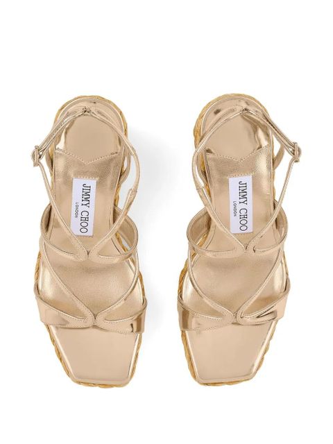 Jimmy Choo 110 Ayla sandals - Gold