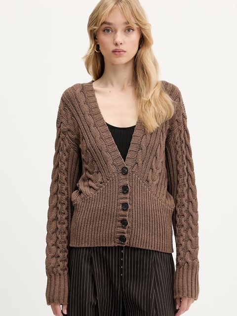 Miss Sixty kardigan damski kolor brązowy 6S3RJ48100 - zdjęcie produktu nr 1