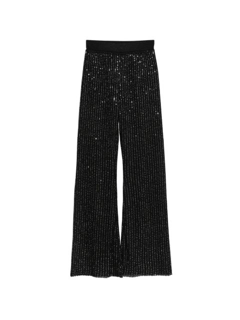 Missoni embellished wide palazzo pants - Black - zdjęcie produktu nr 1