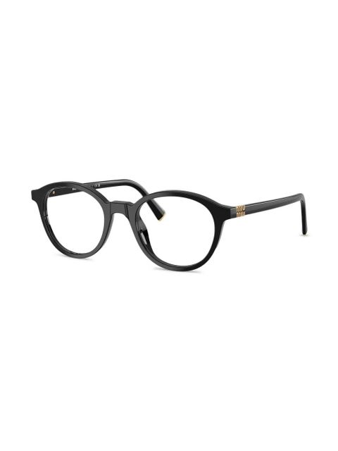 Miu Miu Eyewear round-frame glasses - Black - zdjęcie produktu nr 2