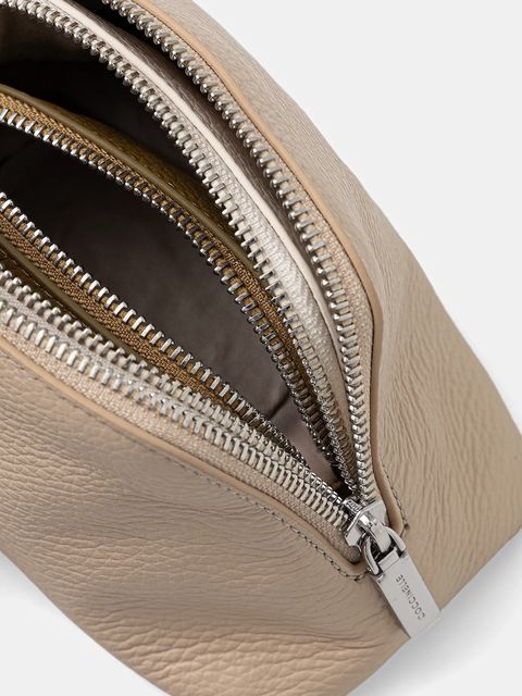 Coccinelle kosmetyczka skórzana 3-pack kolor beżowy E5.TMF.25.04.01