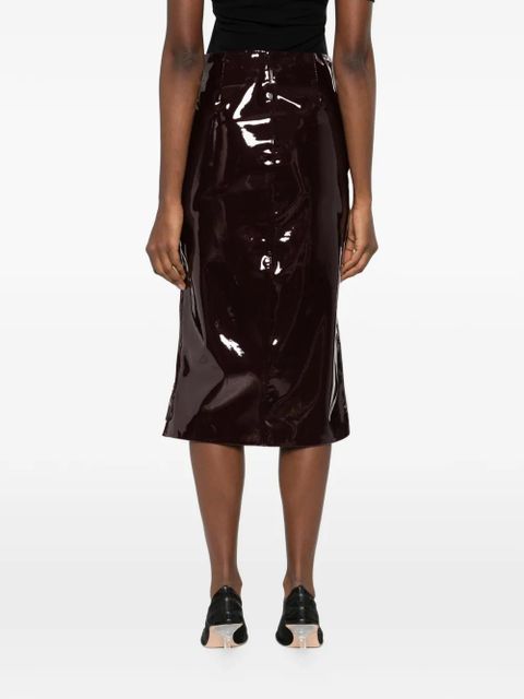 The Frankie Shop Samantha zip fastening skirt - Red