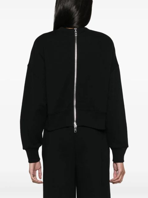 Gucci interlocking-G zipped cropped sweatshirt - Black