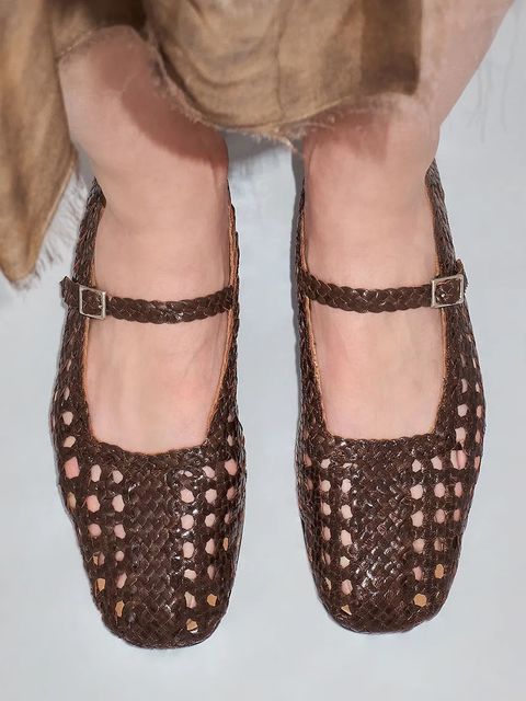 Miista baleriny skórzane Yeida