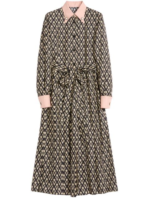 Valentino Garavani Toute La V midi dress - Black
