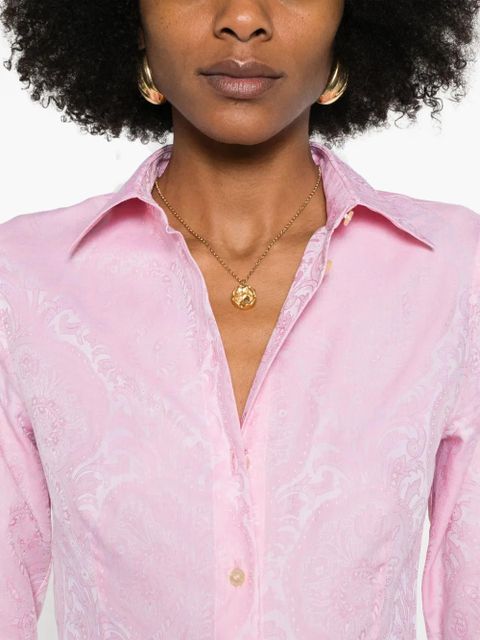 ETRO paisley-jacquard shirt - Pink