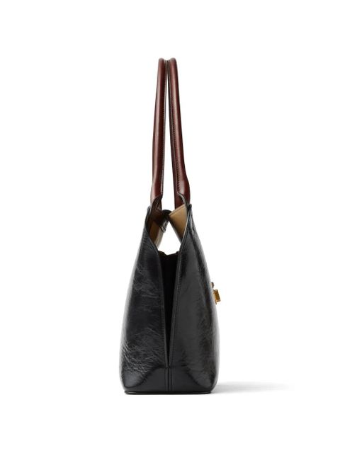 Versace Vivian leather shoulder bag - Black