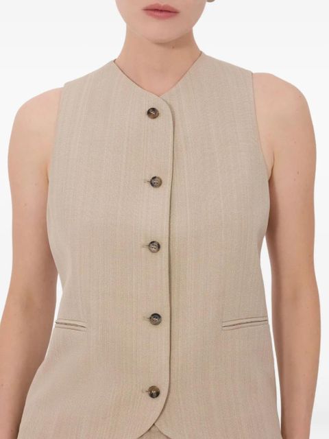 LouLou de Saison Paco buttoned waistcoat - Neutrals