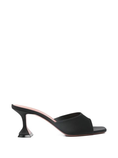 Amina Muaddi Lupita square-toe sandals - Black - zdjęcie produktu nr 1