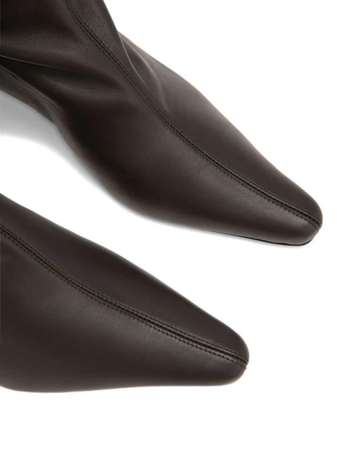 BY FAR Kitten Stretch Stevie leather boots - Brown