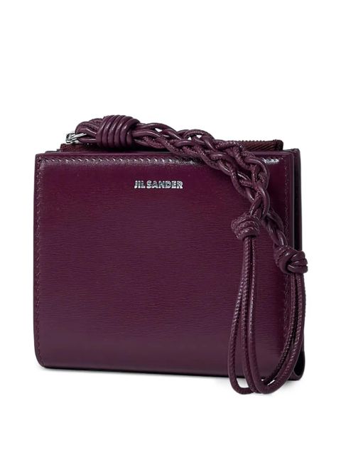 Jil Sander mini leather wallet - Red