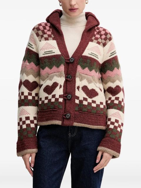 Barbour button-up cardigan - Red - zdjęcie produktu nr 1