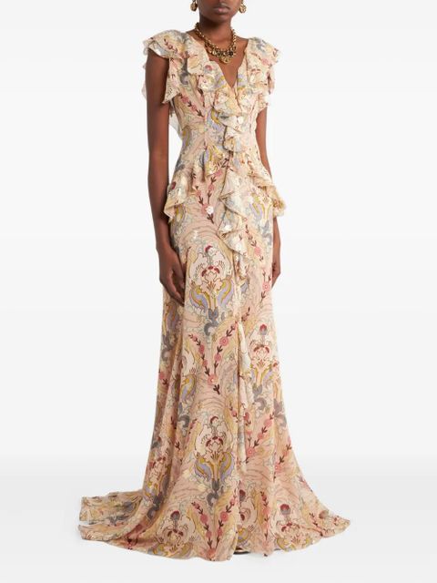 ETRO printed dress - Neutrals