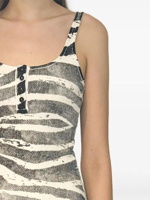 Blumarine printed midi dress - White