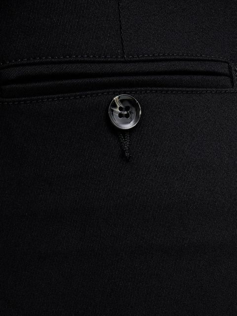 Sisley spodnie damskie kolor czarny proste medium waist 4AI655AH6