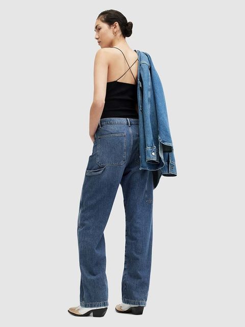AllSaints jeansy MIA CARPENTER damskie high waist
