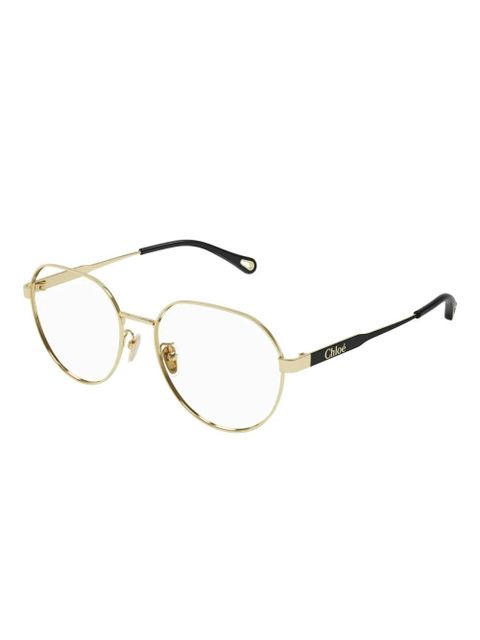 Chloé Eyewear round-frame glasses - Gold - zdjęcie produktu nr 2