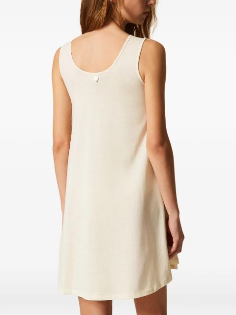 TWINSET crochet-appliqué dress - White