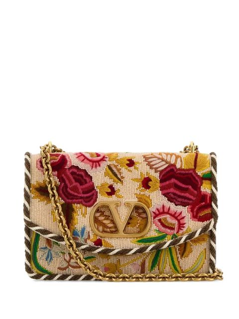 Valentino Garavani embroidered vain shoulder bag - Neutrals - zdjęcie produktu nr 1