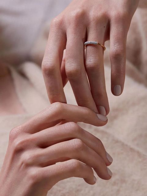 Monica Vinader Fiji bar stacking ring - Gold - zdjęcie produktu nr 2