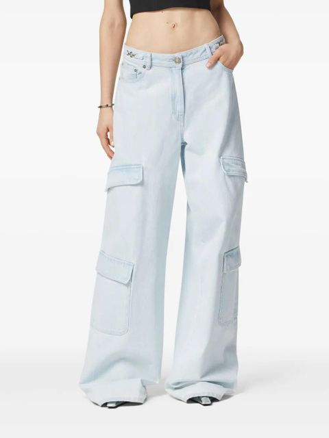 Versace wide-leg cargo jeans - Blue - zdjęcie produktu nr 2