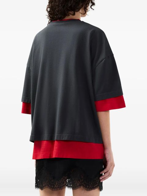 GCDS cut-out T-shirt - Grey