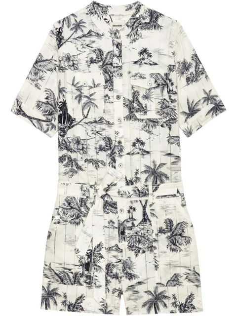 Zadig&Voltaire Tropical Island-print playsuit - White - zdjęcie produktu nr 1