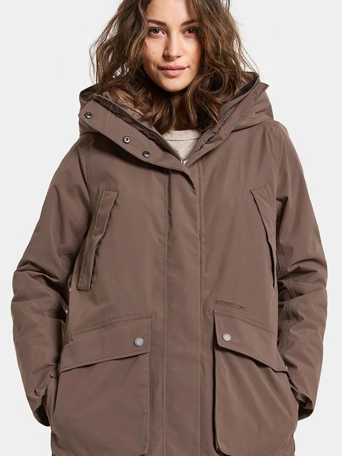 Didriksons kurtka przeciwdeszczowa MELODY kolor brązowy przejściowa 505851