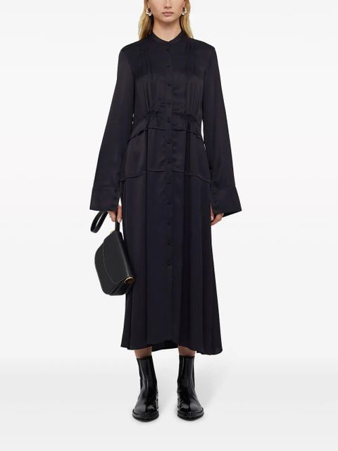 Jil Sander band-collar midi shirtdress - Blue - zdjęcie produktu nr 2