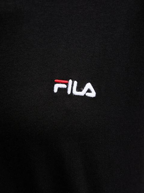Fila piżama damska kolor czarny bawełniana FPS4198