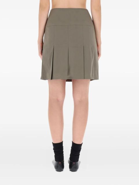 OUR LEGACY pleated mini skirt - Green