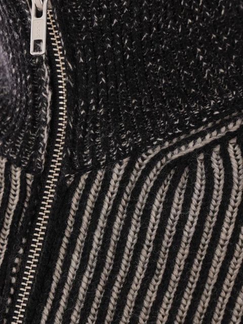 MM6 Maison Margiela distressed effect cardigan - Black - zdjęcie produktu nr 2