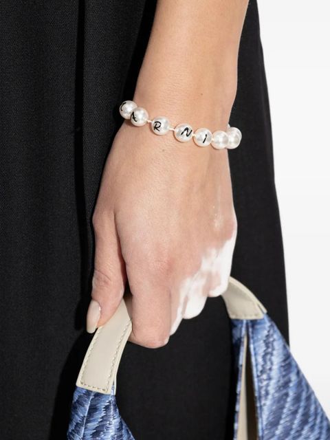 Marni beaded toggle bracelet - Silver - zdjęcie produktu nr 2