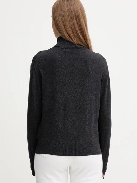 Pepe Jeans sweter z domieszką kaszmiru damski kolor czarny lekki z golfem PL7000036 - zdjęcie produktu nr 2