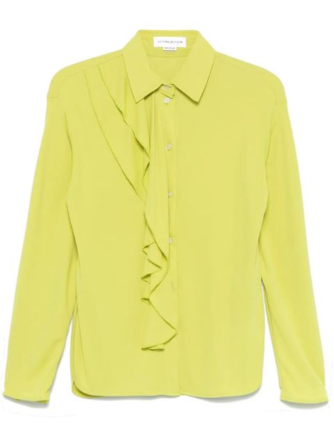 Victoria Beckham crepe shirt - Yellow - zdjęcie produktu nr 1