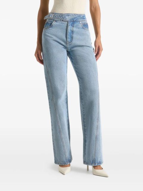 Manière De Voir Joane twisted-leg jeans - Blue