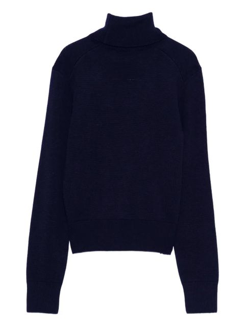AMI Paris Ami de Coeur turtleneck sweater - Blue - zdjęcie produktu nr 2