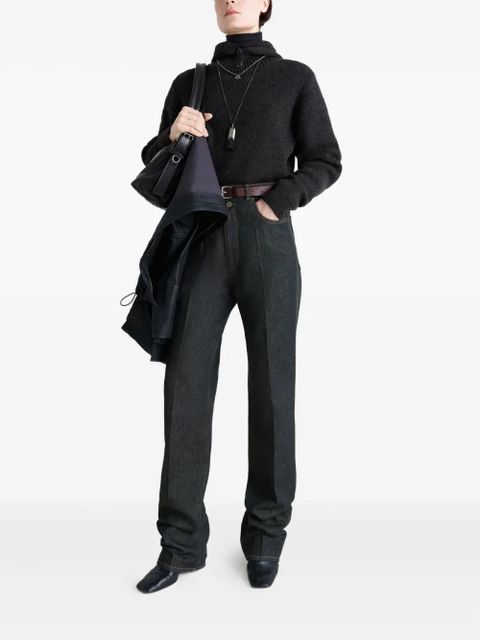 LEMAIRE high-waisted pleated trousers - Blue