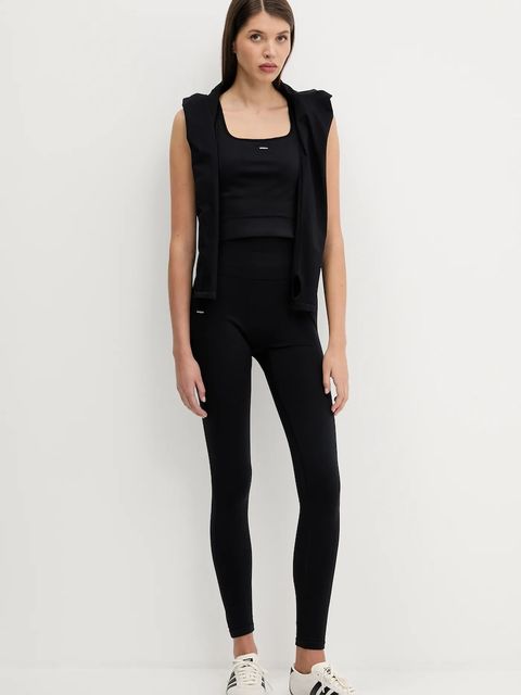 Pangaia longsleeve Plant-Stretch Zipped Long Sleeve Top damski kolor czarny 10002426