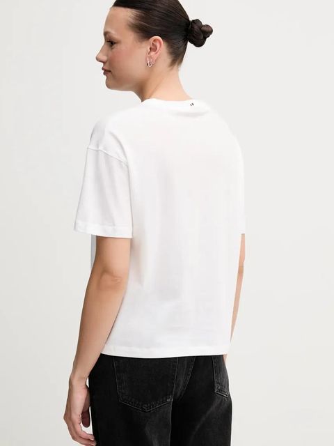 Tommy Hilfiger t-shirt bawełniany damski kolor biały UW0UW05763