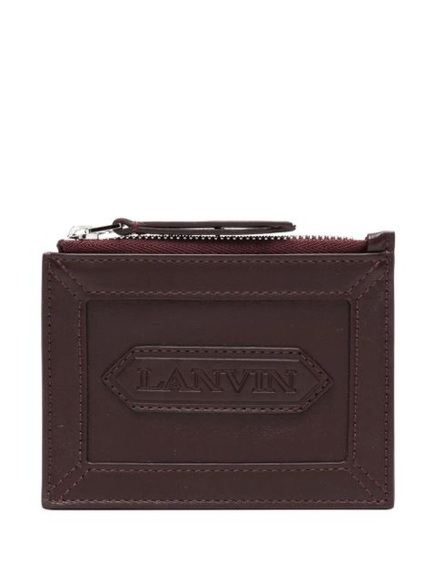 Lanvin logo-patch wallet - Red - zdjęcie produktu nr 1