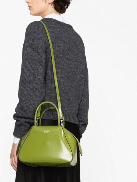 Prada small Supernova leather tote bag - Green