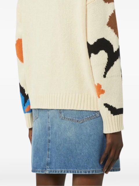 Weekend Max Mara floral crew-neck sweater - Neutrals