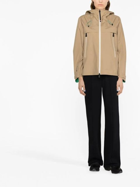 Moncler Grenoble single-breasted hooded coat - Neutrals - zdjęcie produktu nr 2