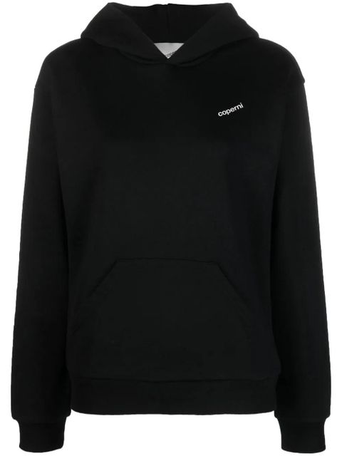 Coperni logo-print cotton hoodie - Black - zdjęcie produktu nr 1