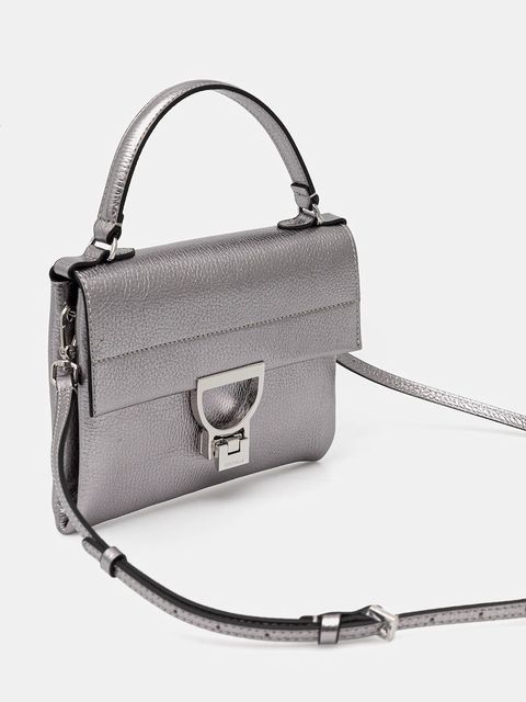 Coccinelle torebka skórzana Arlettis kolor srebrny E1 MD5 19 03 01 - zdjęcie produktu nr 2