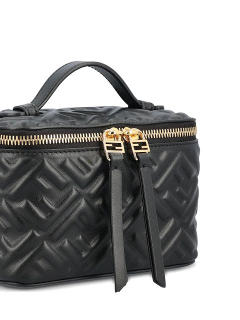 FENDI Vanity FF-monogram quilted tote bag - Black
