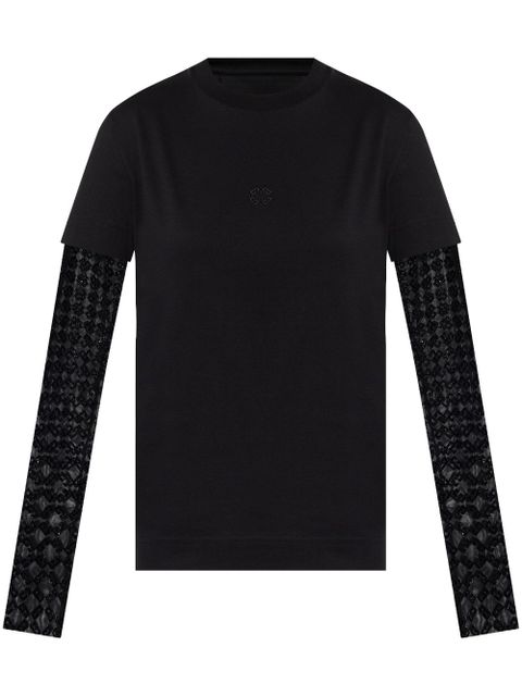 Givenchy overlapped T-shirt - Black - zdjęcie produktu nr 1